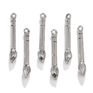 DIY合金饰品配件 学习用品 毛笔 挂件 30*4*4mm B-0023