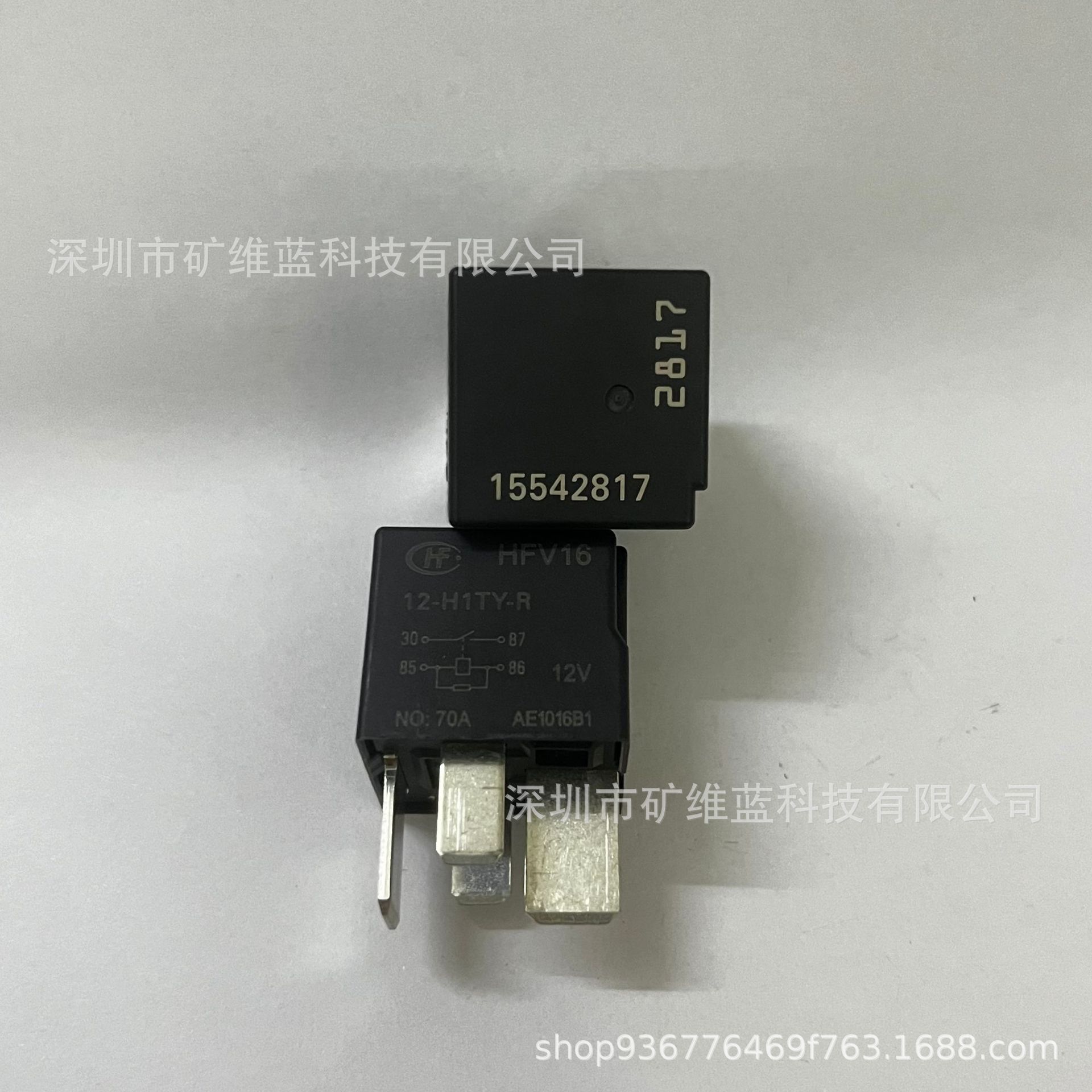 宏发 HFV16 12-H1TY-R 4脚12V70A 合力叉车控制盒预热继电器