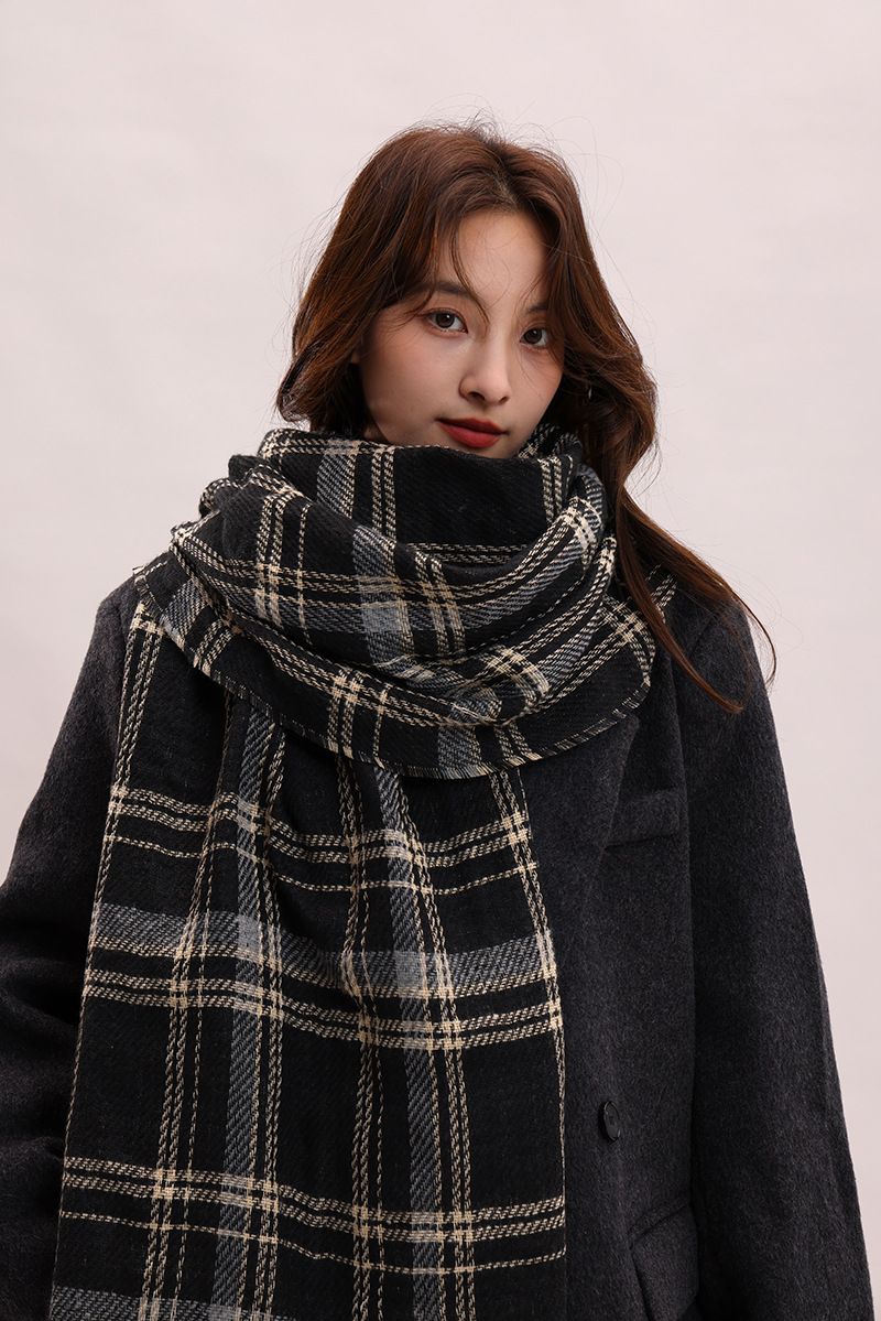 Couple Winter Thickened Versatile Student Giving Boyfriend Birthday Gift 2024 New High end Luxury Scarf_voghion.com