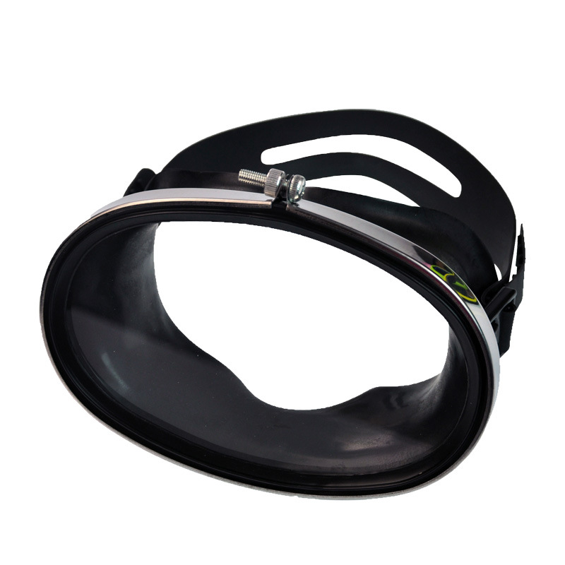 Equipos de buceo de acero inoxidable de vidrio de alta definición, espejos de natación, espejos de snorkeling, tres tesoros, máscaras de marco, espejos de pescador