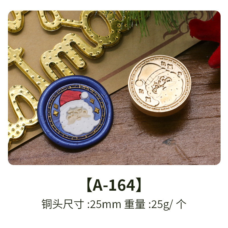 Color europeo fuego pintura sello nuevo Navidad Serie 2 cobre cabeza vacaciones cumpleaños regalo sobre de embalaje tarjeta felicitación