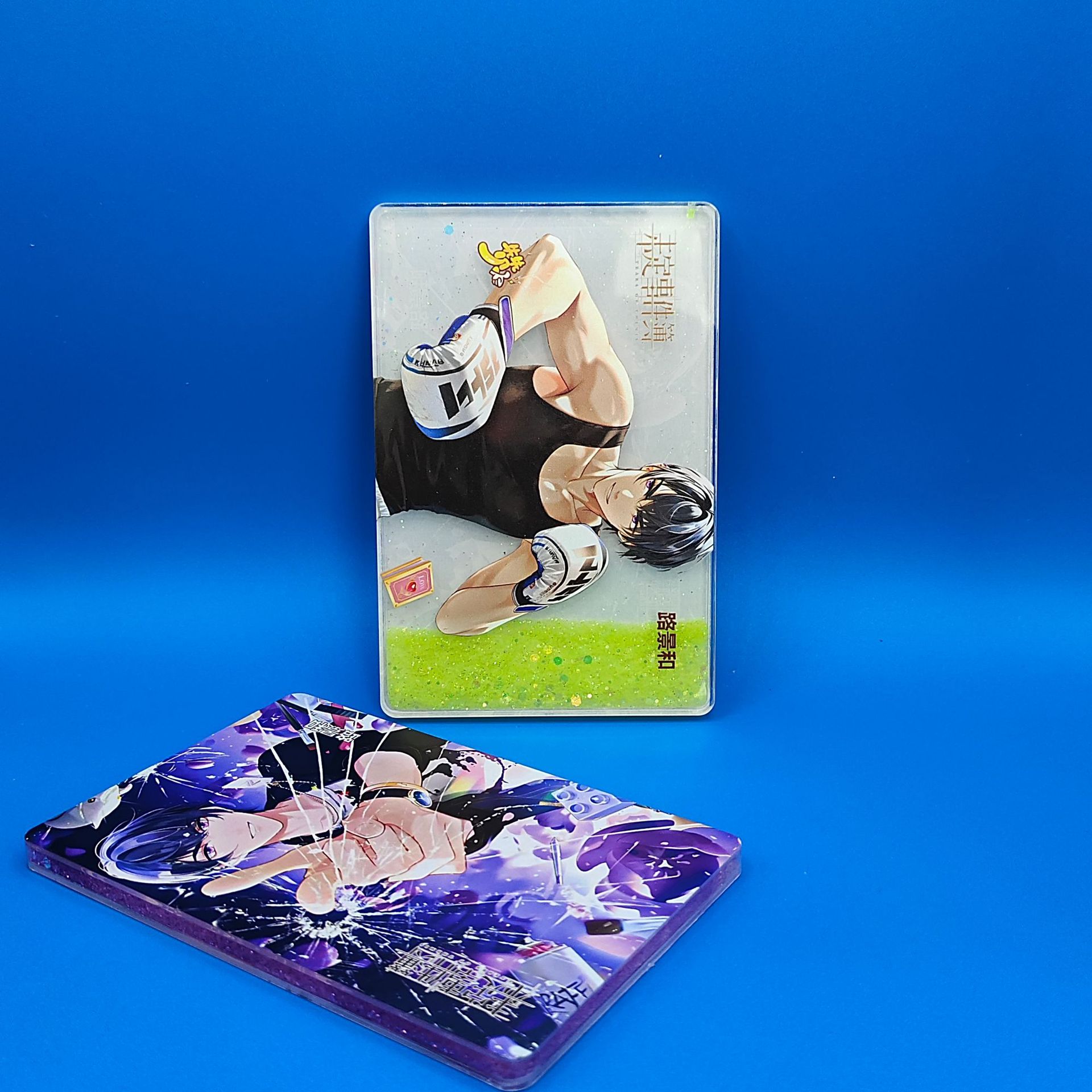 Marco de Fotos de Acrílico Colorido con Diseño de Arenas Movedizas, Serie de Anime de Celebridades, 10*15cm, Adorno Guka, Adorno Creativo