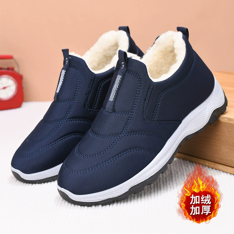 Зимние тепло-ботинки из хлопка, унисекс обувь на slip-on, размеры 36–44