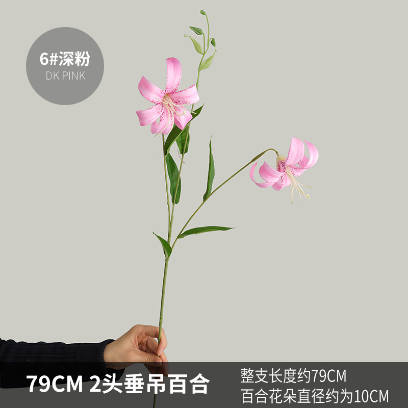 GVC3407-2 매달린 백합-6#딥 핑크