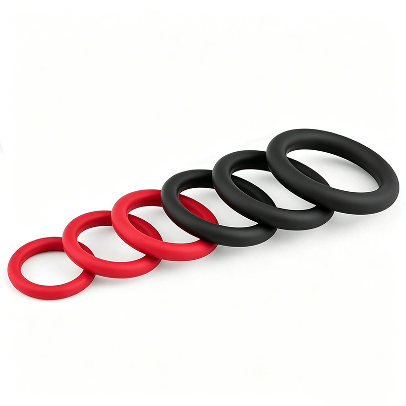 Anillo de bloqueo masculino anillo de prepucio anillo de silicona anillo de pene coqueteo sexual adulto productos sexuales fábrica directa