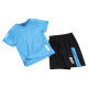 Boys and girls quick-drying clothes jersey sports short-sleeved children's summer suit 2023 new foreign handsome big children