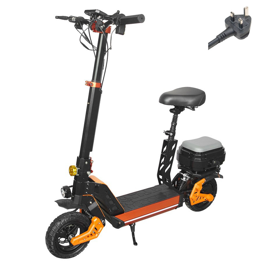 Nuevo scooter plegable para adultos con asiento amortiguador 10 pulgadas scooter eléctrico M5 scooter image 11
