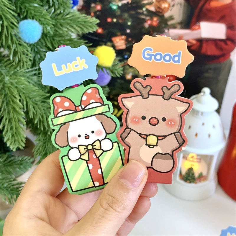 Christmas cartoon sophisticated postcard for students