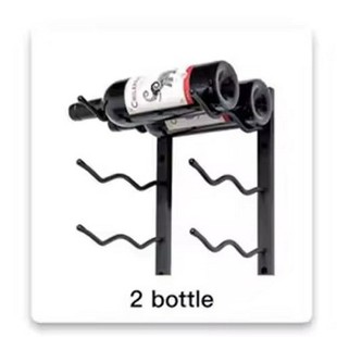 Wrought Iron Wall-mounted Wavy Wine Rack Wine Rack Wine Rack Number of Bottles Free Match