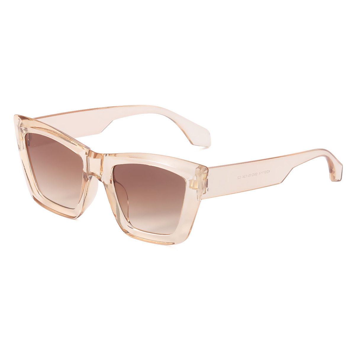 2022 nuevas gafas de sol para hombres y mujeres gafas de sol cuadradas de moda gafas de sol a prueba de rayos UV gafas de color caramelo 97114