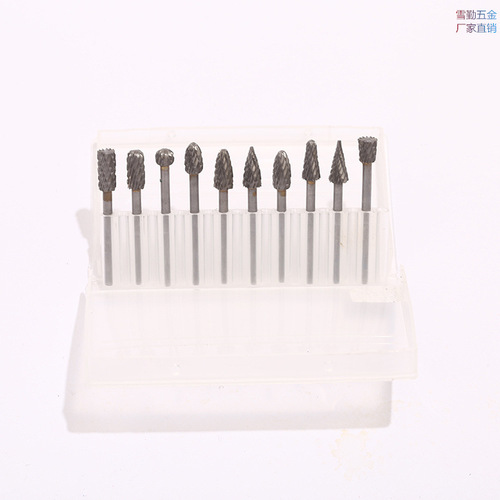 Factory direct sales of carbide tungsten steel grinding head rotary file carving knife drill bit grinding head root carving set hardware tools