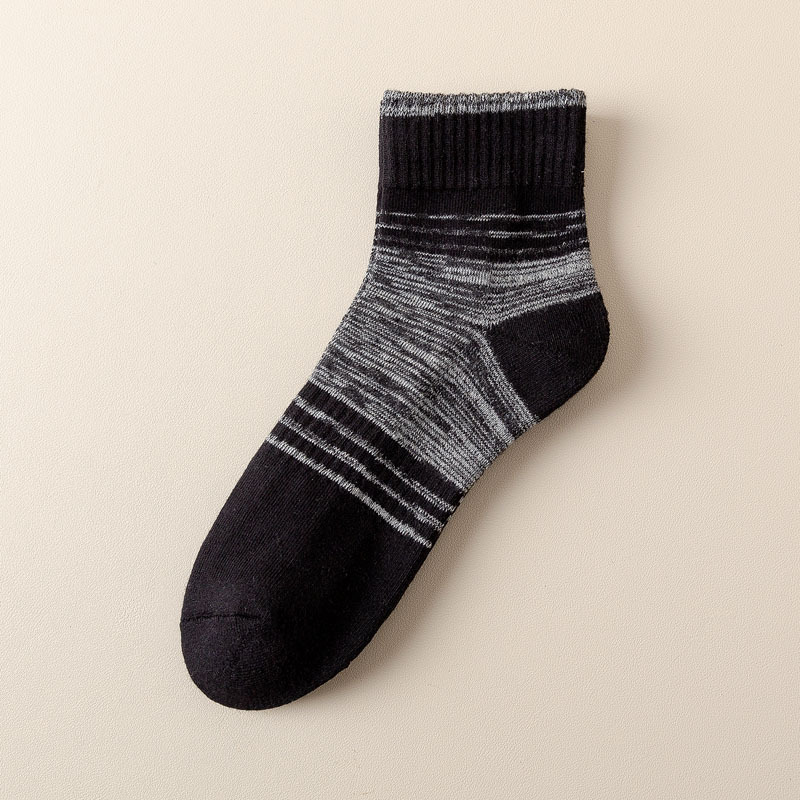 Chaussettes de sport mi-mollet tendance en coton 2025D pour homme, nouvelle collection automne-hiver, dégradées, pour course à pied et plein air_voghion.com