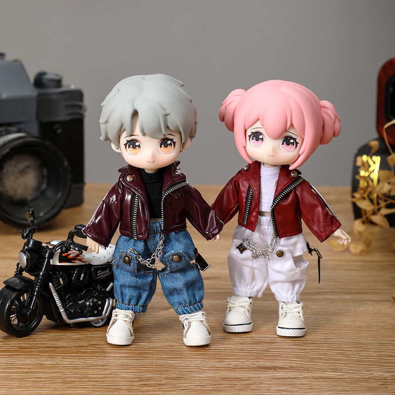 Ob11の子供服のファスナーは皮のコートの潮流を克服します。|undefined