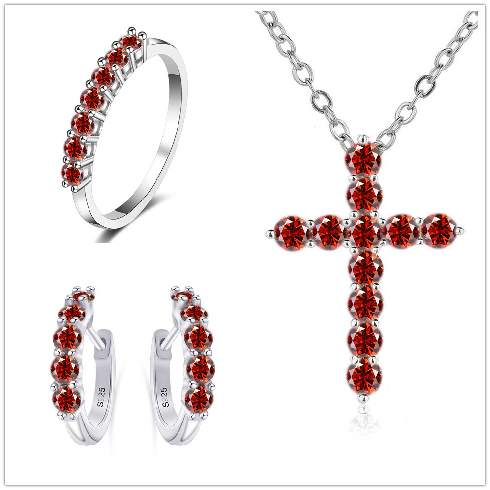 2.8CT Color Moissanite Set Sterling Silver S925 Set con Certificado GRA Over-Tested Pen Pen Ring Set