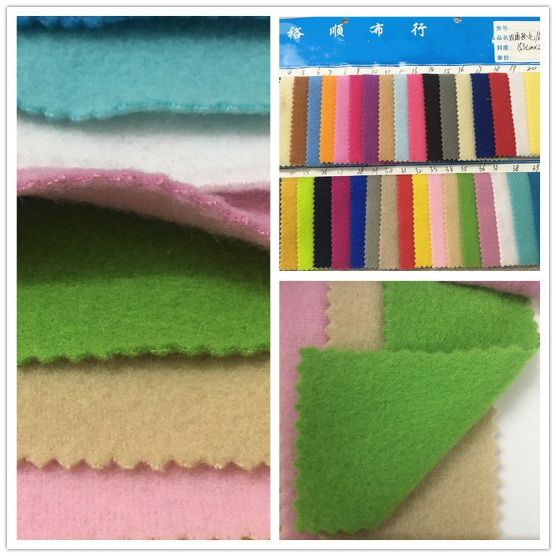 In-Stock Double-Sided Fleece Fabric, Single and Double-Sided Brushed Fleece Fabric, Shoe Material, Toy Warm Plush Fabric, Velvet