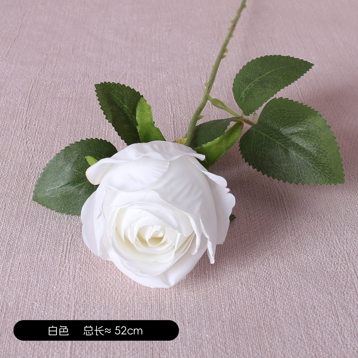 Simulación retro Rosas redondas al horno de una sola rama Accesorios de fotografía Boda Muebles para el hogar Decoración floral Simulación Rosas de borde quemado