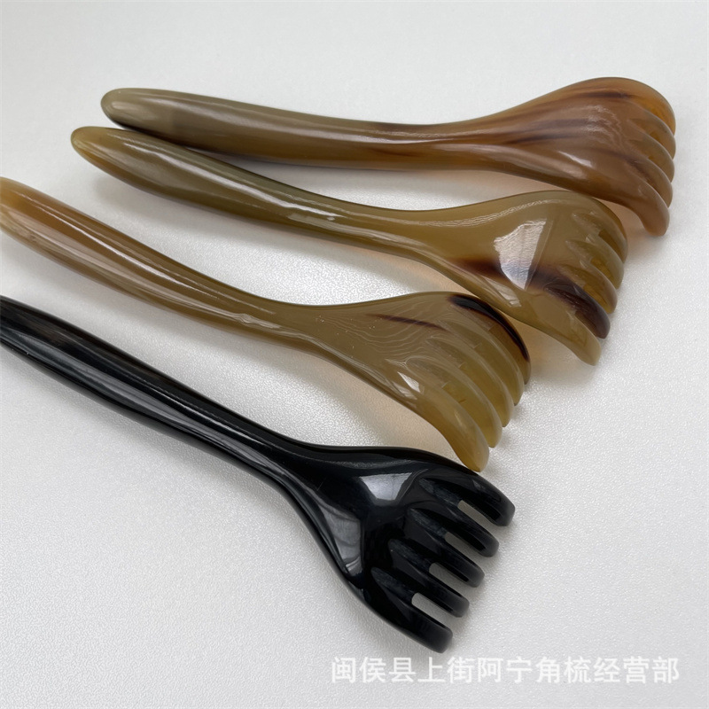 Horn Five-Claw Scalp Massage Comb Niu Jiao Shu Portable Meridian Gua Sha Relaxation Tool key features
