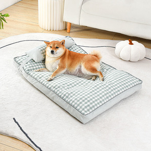 Pet Kennel Dog Mat autumn and winter warm all removable and washable dog bed thickened comfortable warm cat dog sleeping mat wholesale