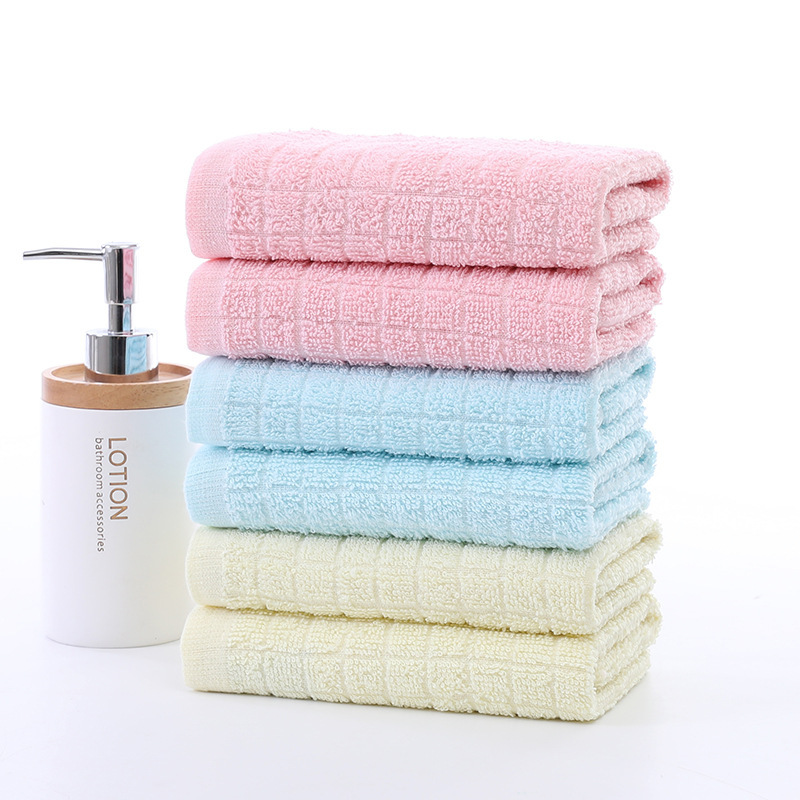 Towel factory wholesale 70g checkered cotton towel adult home running Jianghu stall morning market cheap face towel Towel factory wholesale 70g checkered cotton towel adult home running Jianghu stall morning market cheap face towel