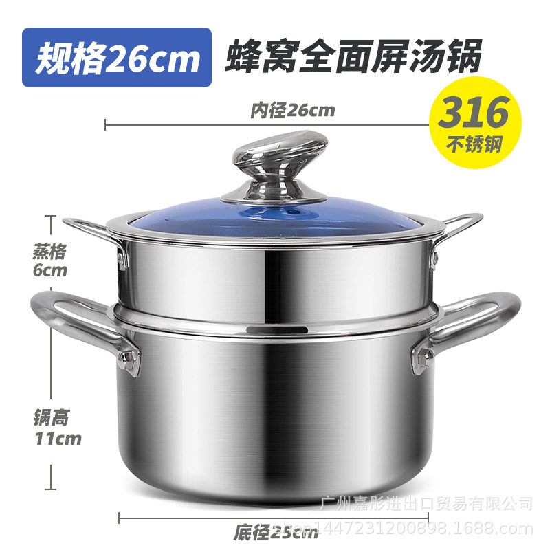 Alemania 316 acero inoxidable antiadherente doble oreja panal de pan