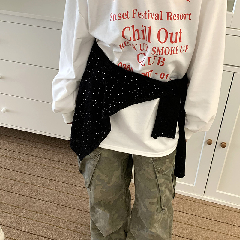 Sopa de punto de alta sensación de primavera y otoño estilo coreano cuello pequeño hombro bufandas de pañuelo con cuello falso de lana con hombros