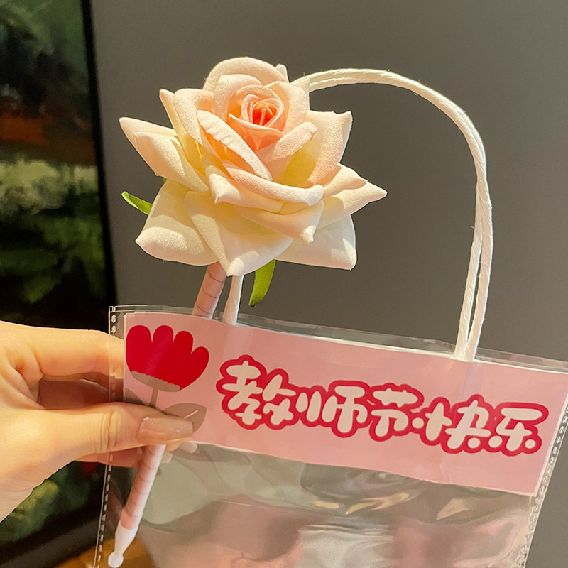 原创新款实用礼物花束金香花笔幼儿园郁开学教师节永生花笔签字笔|undefined