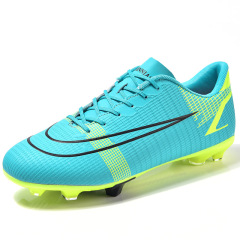 Cross-border low-top soccer shoes with long nails for adults and children, students, adolescents, TF anti-slip and wear-resistant soccer shoes specifically designed for soccer.