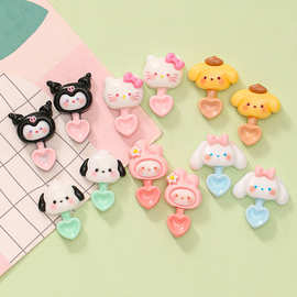 迷你卡通小狗勺子diy奶油胶手机壳发夹钥匙扣树脂饰品配件首饰