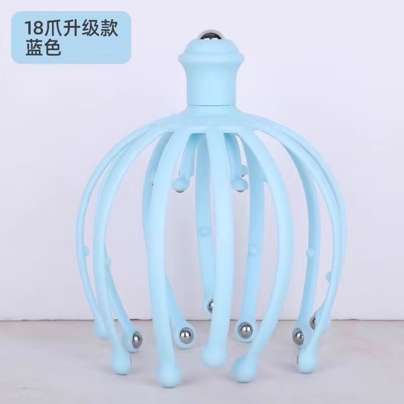 頭の経絡の頭をつかむ器の磁気ボールはマッサージの器具を持ってリラックスして頭皮の八爪の魚を押して便利に回転して卸売りします。|undefined