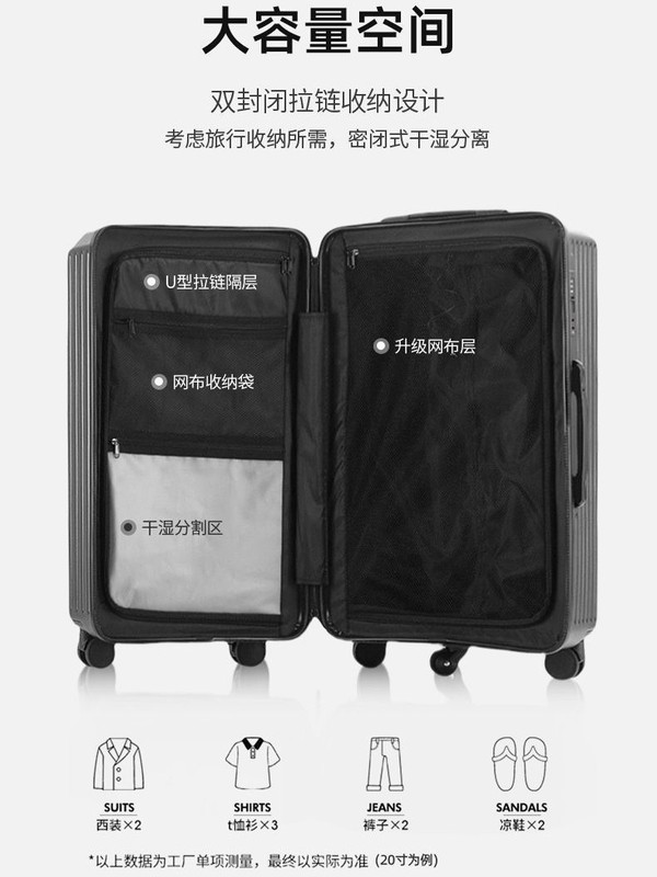 SGG毛毛姐行李箱男学生大容量拉杆箱旅行箱减震耐用20寸登机箱女|undefined