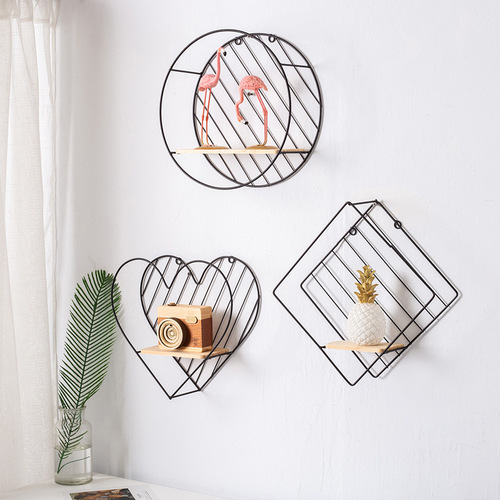 Milk tea shop restaurant wall iron art wall hanging sofa background wall decoration pendant staircase wall Nordic style decoration