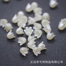 亚克力风铃花珍珠色铃兰约11*9m立体花朵耳饰古风DIY饰品发簪配件