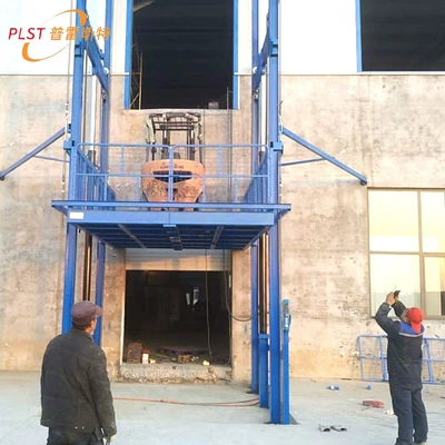 Workshop Simple Guide Rail Type Freight Ladder Workshop Small Industrial Cargo Lifting Platform Electric Hydraulic Lift Freight Ladder