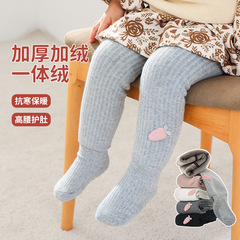 Thermal-lined and thickened baby leggings winter newborn baby girl children leggings accessories children tights