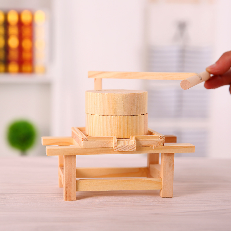 Beautiful creative wooden agricultural tool models to operate…