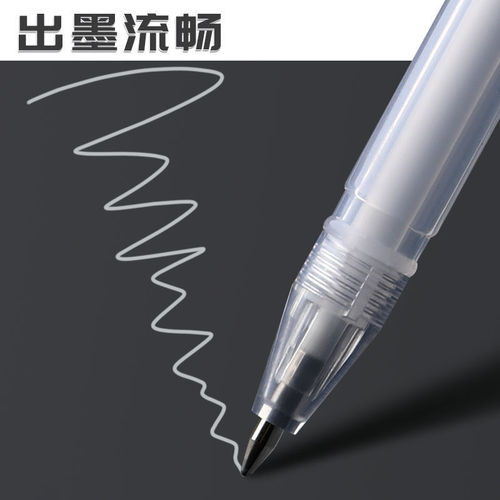 Highlight pen hand-painted painting white drawing pen marker pen paint pen hand account black card special art stroke hook line