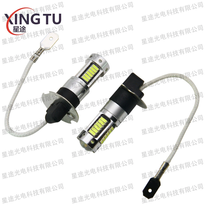 Трансграничная автомобильная светодиодная передняя противотуманная фара H3 4014 30SMD P13W 9006 Модифицированная фара для разбивания тумана