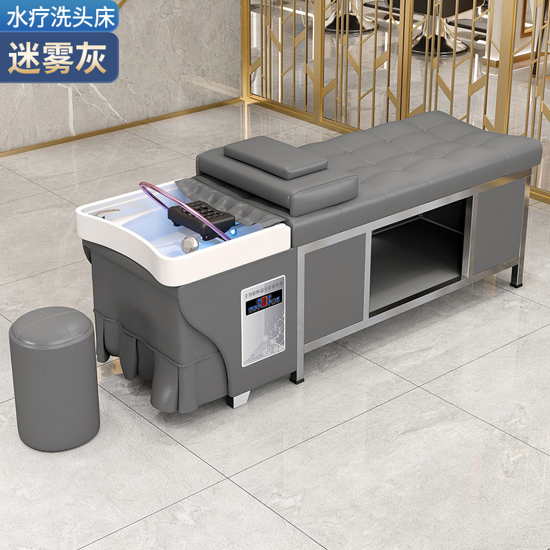 Cama de champú de acero inoxidable peluquería especial peluquería champú para el cabello tienda de cuidado del cabello tailandés circulación de agua cama de masaje