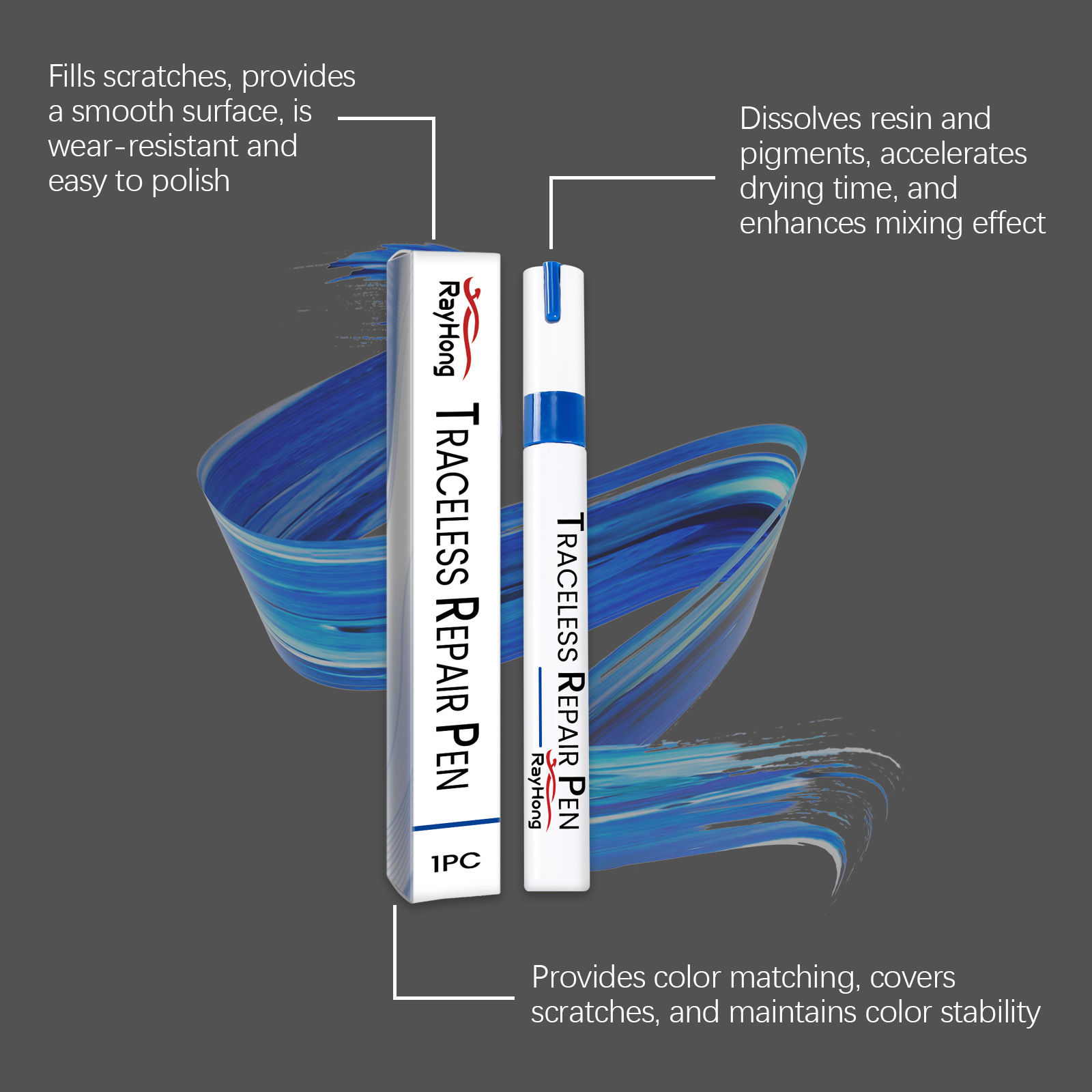 Rayhong car touch-up paint pen, for repairing car paint scratches and maintaining car color