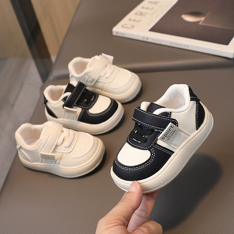 Children's breathable white shoes, footwear for early age, wholesale, soft sole