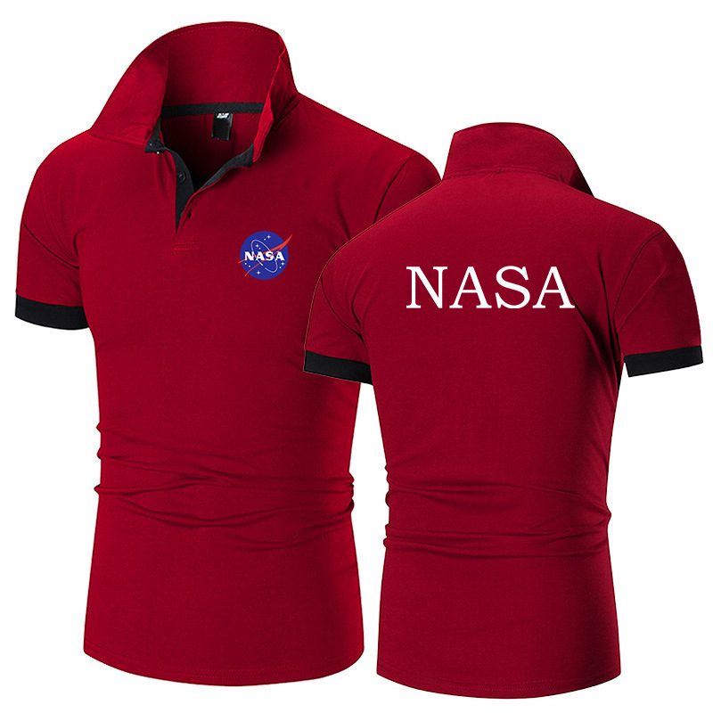 Nasa Nasa Clothes Tops T-Shirts Polo Shirts Short-Sleeved Summer Thin Men's Export Clothes