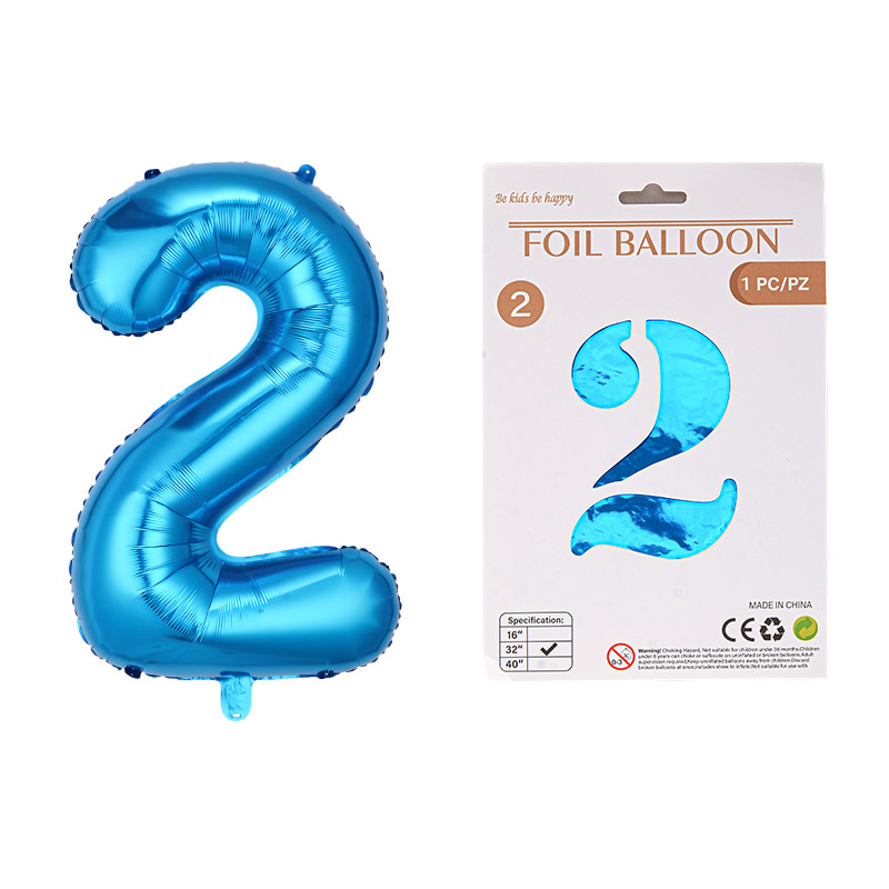 Globo de película de aluminio digital de 32 pulgadas, tarjeta de papel, tapa dura, paquete individual, cuerpo delgado, fiesta digital, globo decorativo flotante