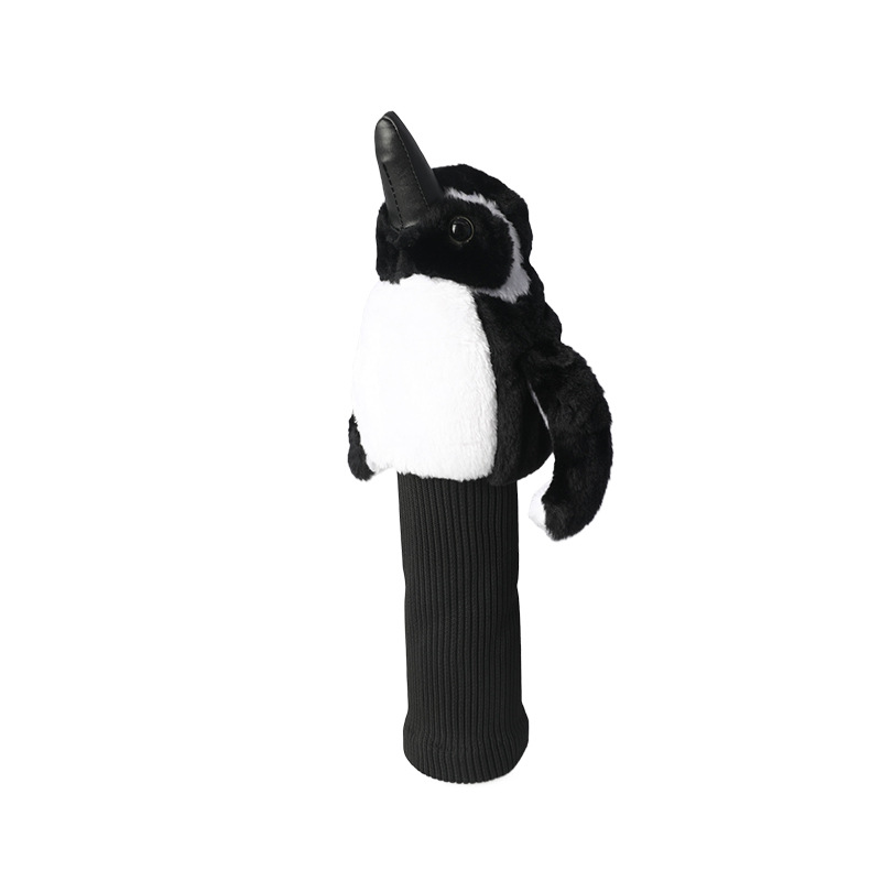 Juego de palos de golf de animales de pingüino Juego de palos de madera No. 1 Juego de palos de madera Juego de sombreros de palos Suministros de golf