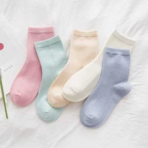 Demi-season winter knee socks, mid-length, Korean style