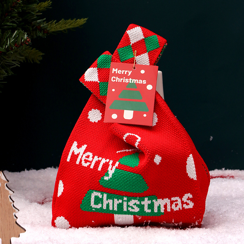 Bolsa de regalo de Navidad, sensación de alto nivel, paquete de regalo de Navidad pequeño, regalo de Nochebuena, bolsa de manzana