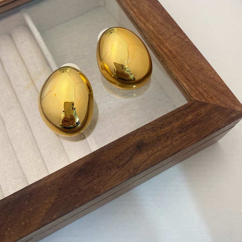 Fashion Geometric Copper Three-dimensional Ear Studs 1 Pair