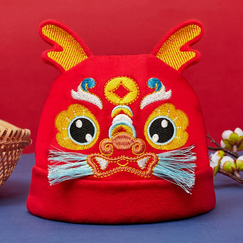 Голова головная шляпа детская красная полная луна