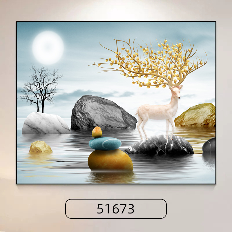 Deer brings wealth / 40*30 can cover 32*22 (flip-up model)