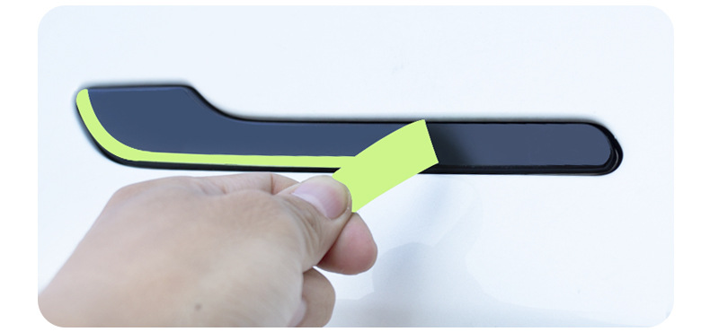 Suitable for the Updated Version of Model Y/3/Yl Tesla Door Handle Decorative Stickers, Luminous Anti-Scratch Door Handle Stickers