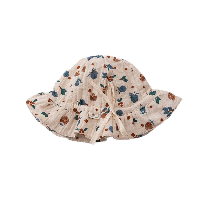 Sombrero de bebé princesa sombrero pescador delgado protector solar mujer Bao primavera ajustable pequeña edad primavera / verano viaje gorra de bañera sombrero sombrero solar